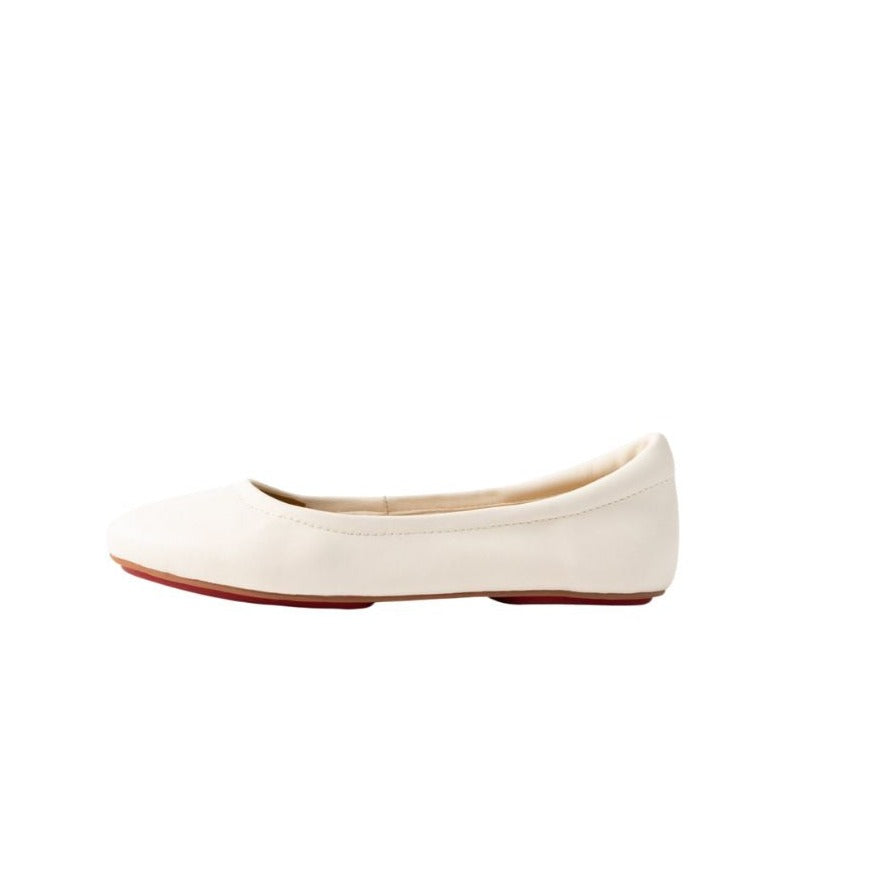 Off-White Shade Silken Glide Sahach Ballet Flats