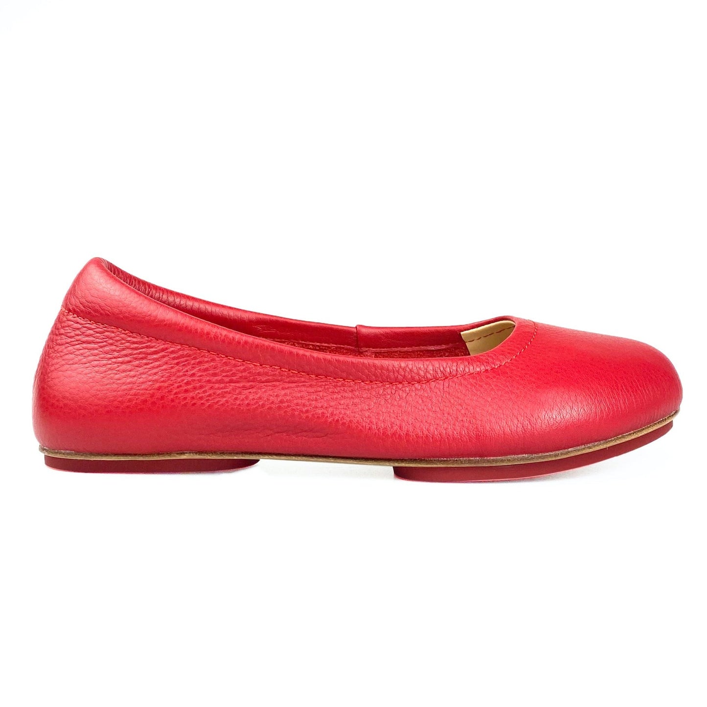 Cardinal Red Enchanted Weave Sahach Ballet Flats