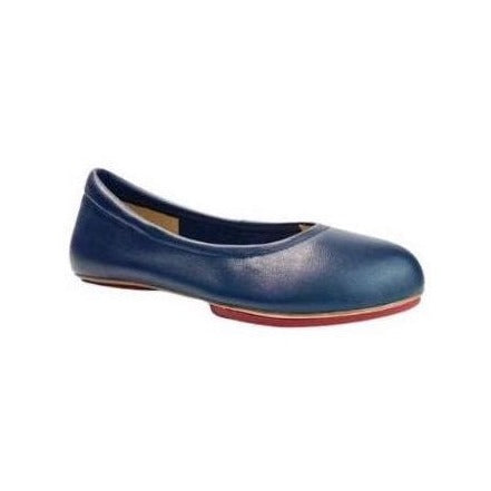 Navy Blue Majesty Silken Glide Sahach Ballet Flats