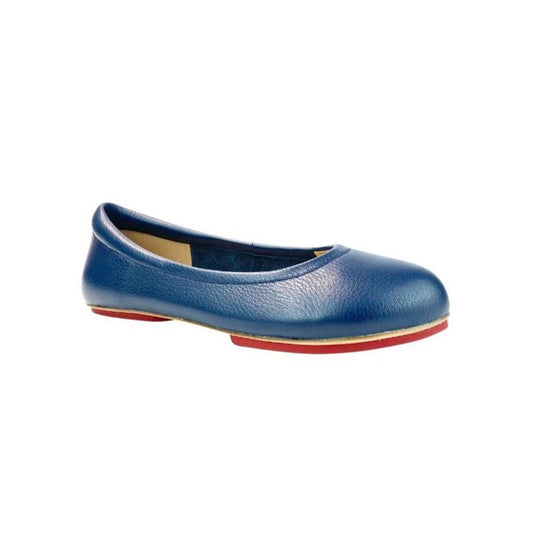 Navy Blue Majesty Enchanted Weave Sahach Ballet Flats