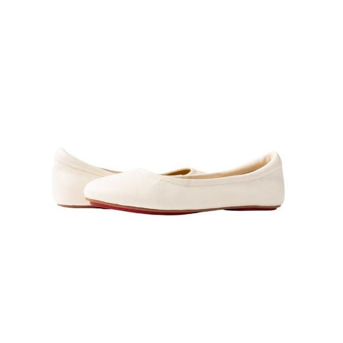 Off-White Shade Silken Glide Sahach Ballet Flats