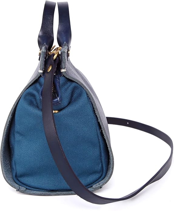 OLD TREND Genuine Leather Out West Satchel for Women – Navy