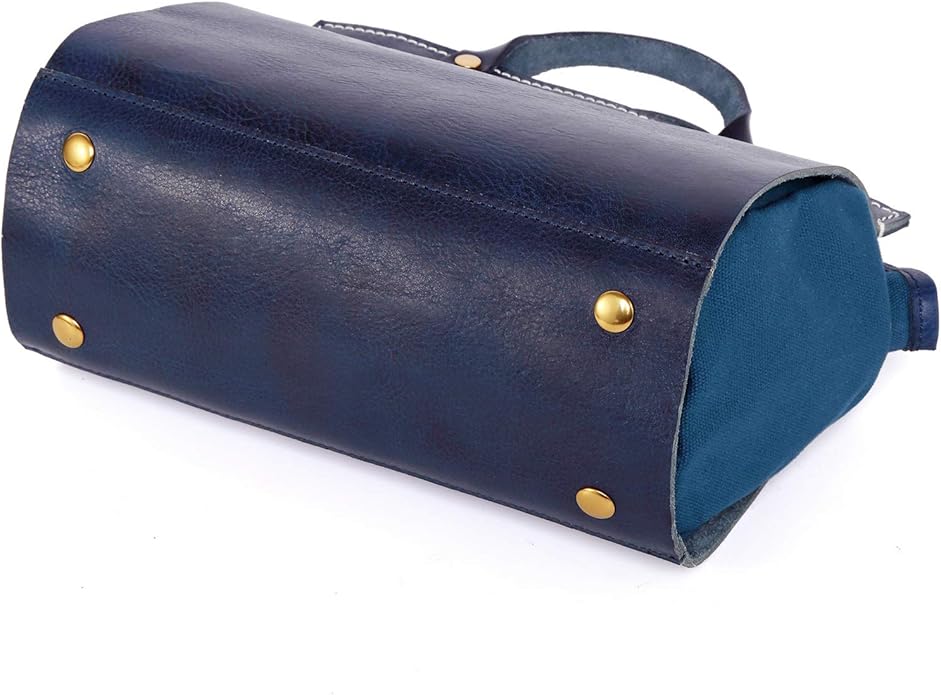 OLD TREND Genuine Leather Out West Satchel for Women – Navy