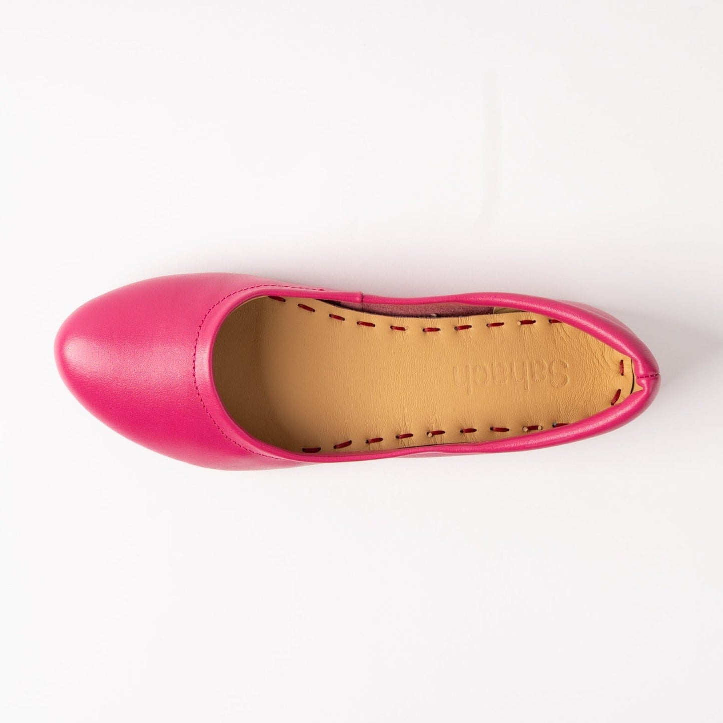 Blushing Pink Silken Glide Sahach Ballet Flats