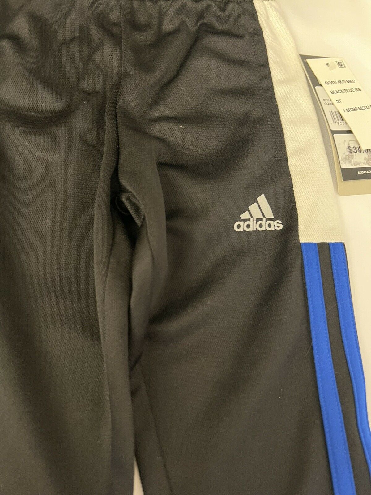 Adidas Boys pants 2T Black Blue - Outlet Designers