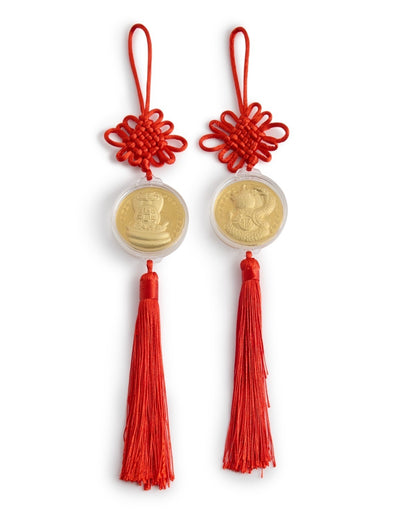 Holiday Lane Lunar New Year Snake Coin Ornaments, Set of 2