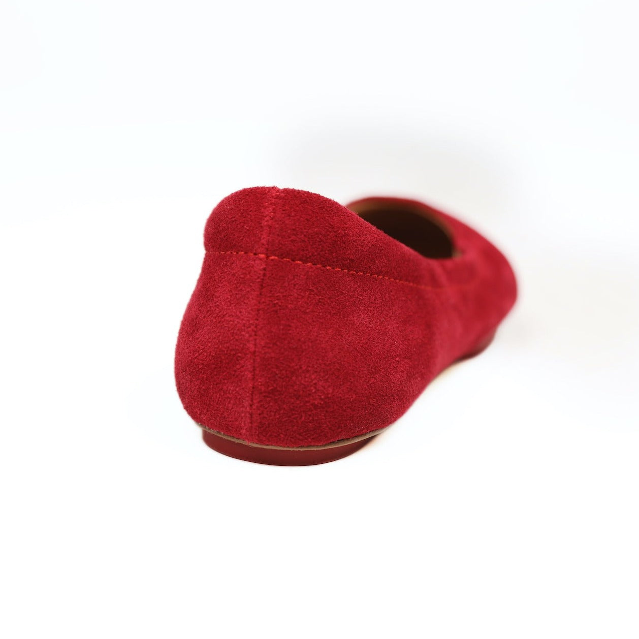 Cardinal Red Velvet Whisper Sahach Ballet Flats