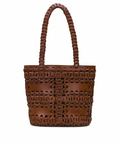 Patricia Nash Ginosa Tote Leather Chain Link