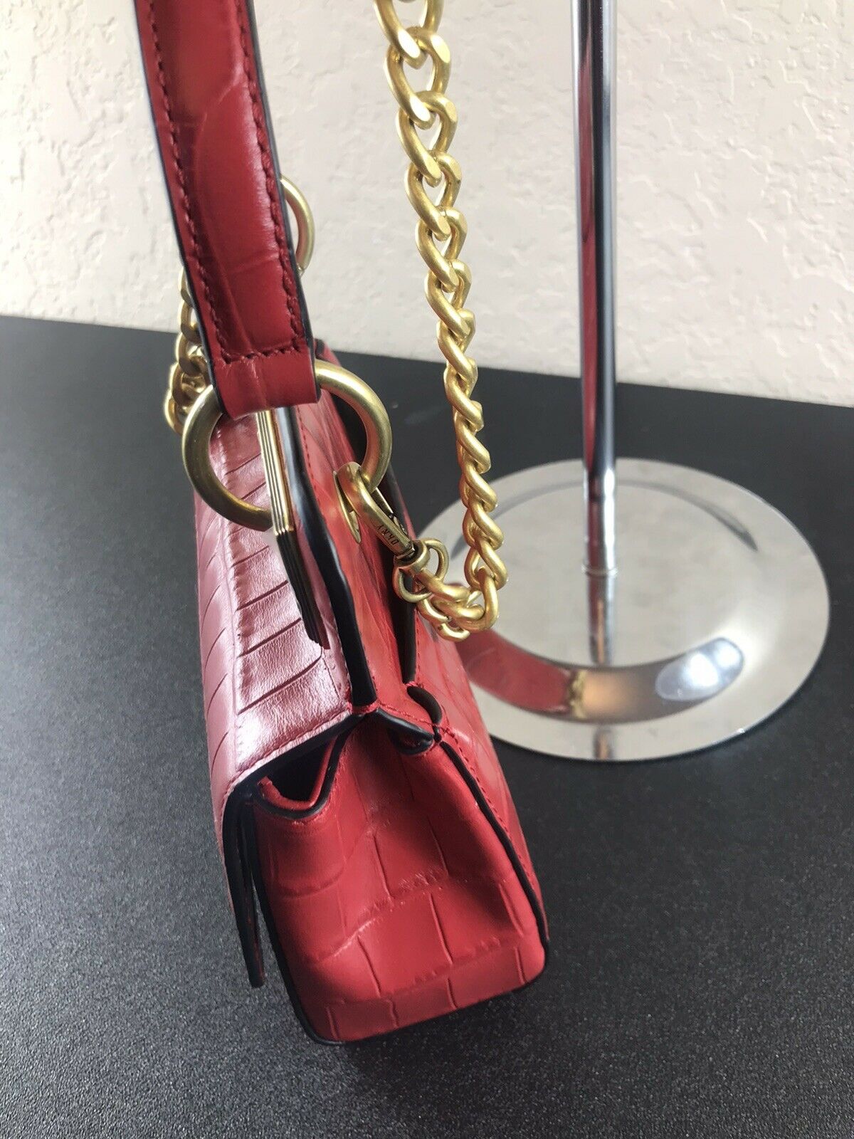 Dkny red best sale cross body bag