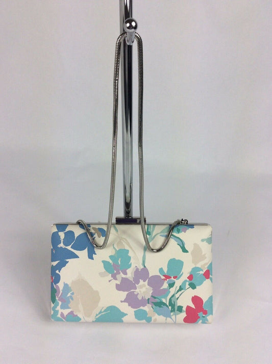 Calvin Klein Small Floral  Clutch FloralWhiteSilver $178 - Outlet Designers
