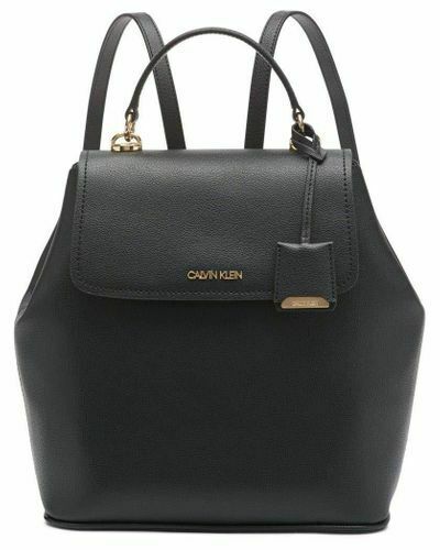 Calvin Klein Women's Leilani Micro Pebble Backpack Black