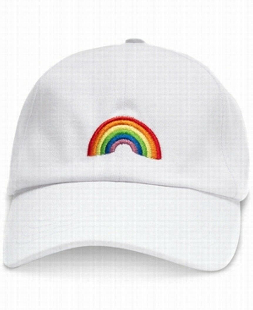 INC  Baseball Cap Rainbow Embroidered One Size