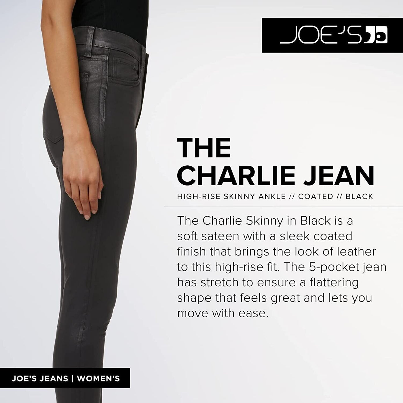 Joe's Jeans Women's The Charlie 1 Black 27