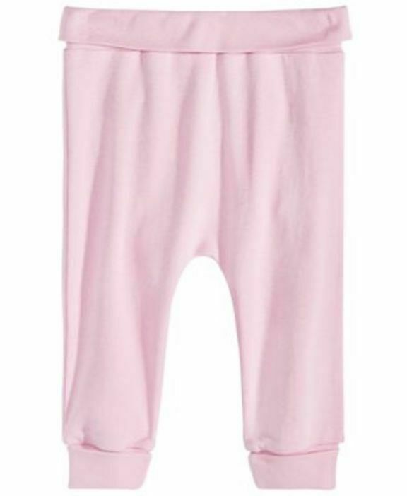 First Impressions Cotton Jogger Pants, Baby Girl Sweet Mauve Newborn