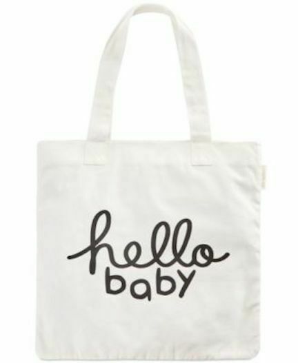 First Impressions Hello Baby Cotton Tote Bag, Angel White ONE SIZE - Outlet Designers