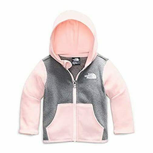 The North Face Infant Glacier Hoodie Grey/Pink 12 Months