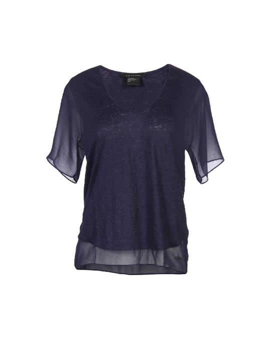 ARMANI EXCHANGE Sweater/T-Shirt in Evening Blue - Outlet Designers