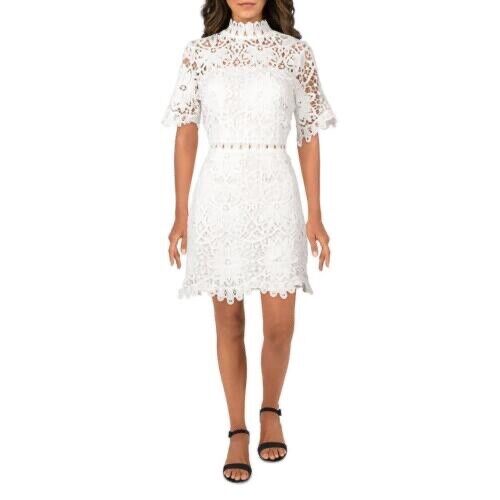 Aqua lace mini clearance dress