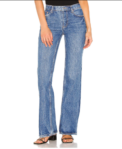 Free People Laurel Canyon Flared Jeans Blue 24R