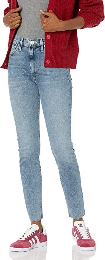 HUDSON Jeans Women's Barbara High Rise, Super Skinny Ankle Jean, Masterpiece, 24