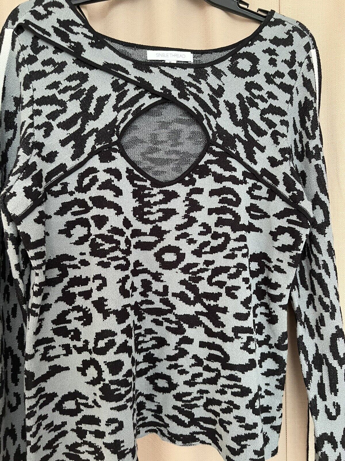 The Single Thread XL Septemoer Leopard Sweater