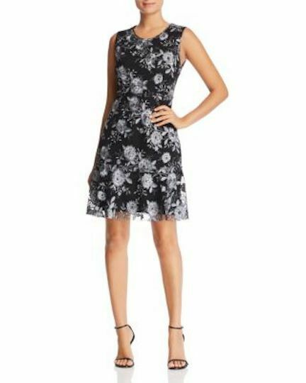 Le Gali Roseanna Floral Print Dress in Gray Multi $199 Size S - Outlet Designers