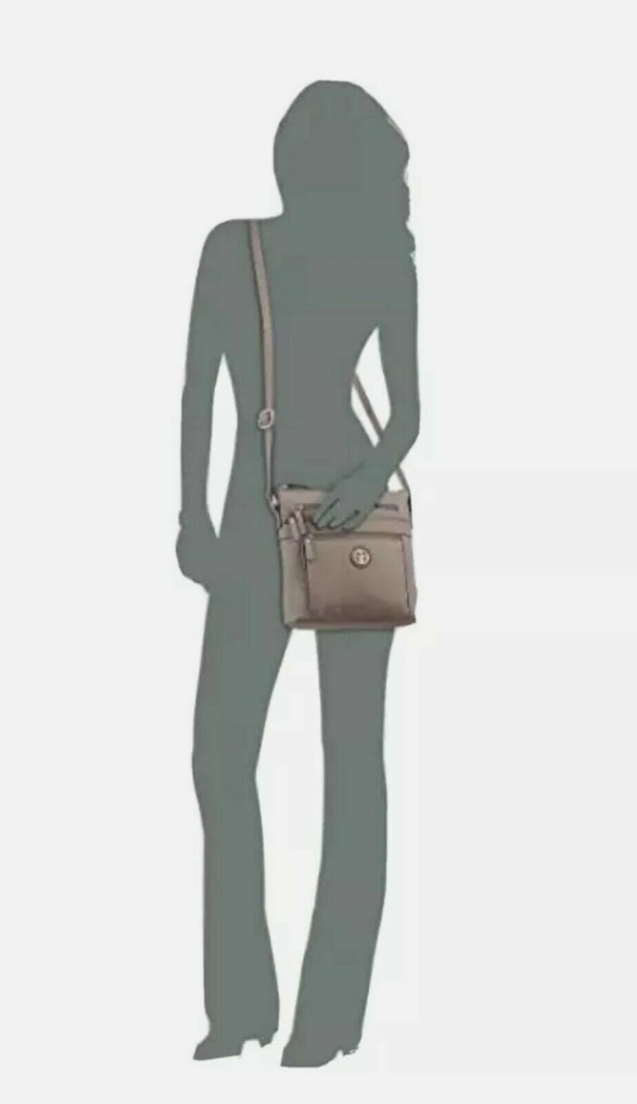 Giani Bernini Pebble Crossbody Handbag Grey