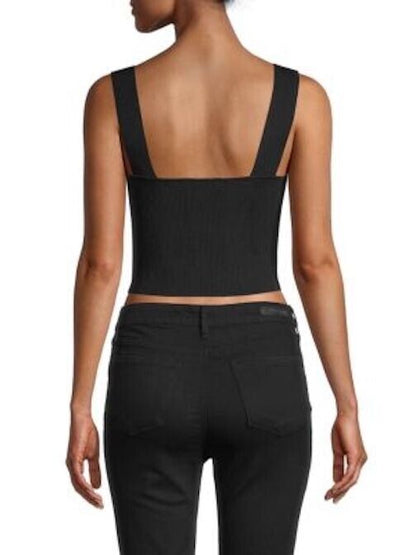 Haut court côtelé Morello pour femme Sanctuary, noir, XL