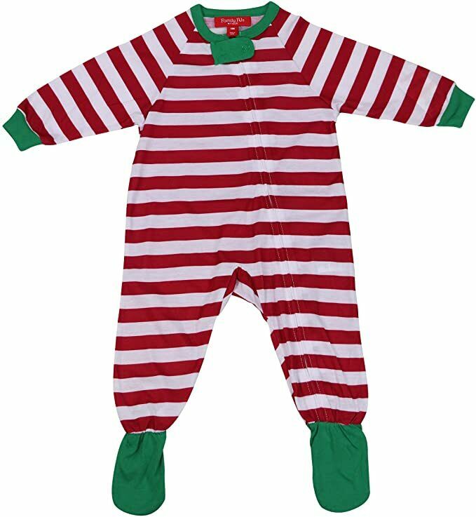 Family PJs Baby and Toddler One Piece Footed Unisex Holiday Pajamas 12 month