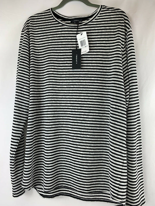 TWENTY Black/White Stripes SALLOP BASIC $118