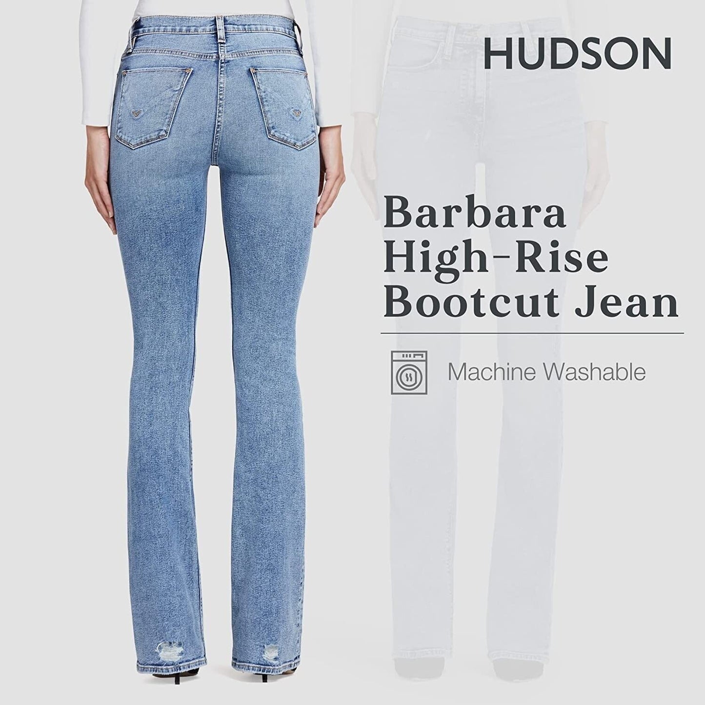 HUDSON Jeans Women's The Barbara Pure Shores 27