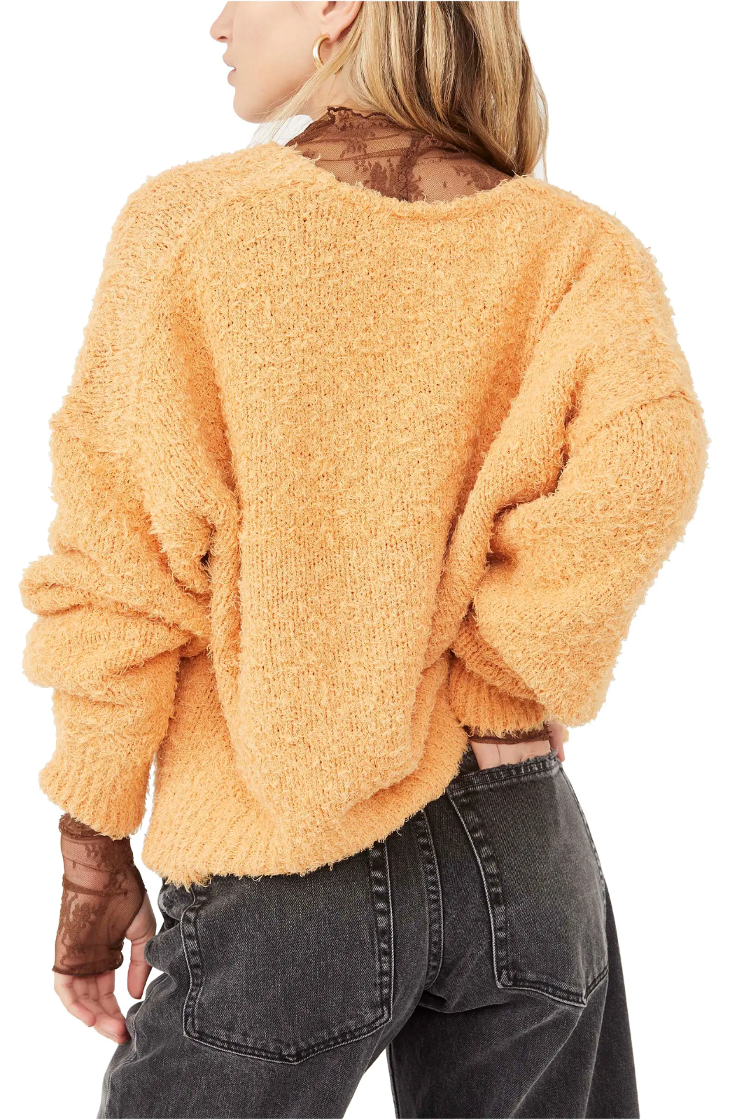 FREE PEOPLE Theo V-Neck Sweater L