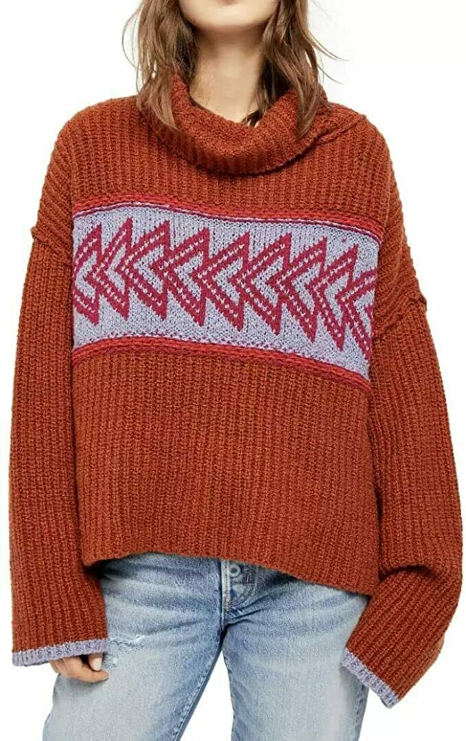 Free People Greater Than Sweater Brown SM (Women's 4-6)
