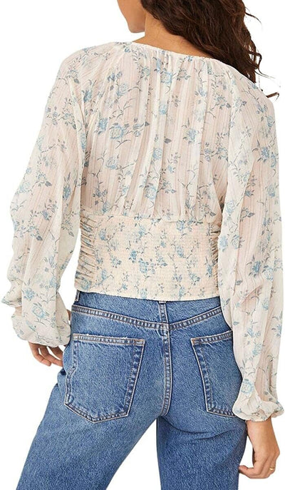 Free People New Final Rose Blouse Vintage Combo SM (Women's 4-6)