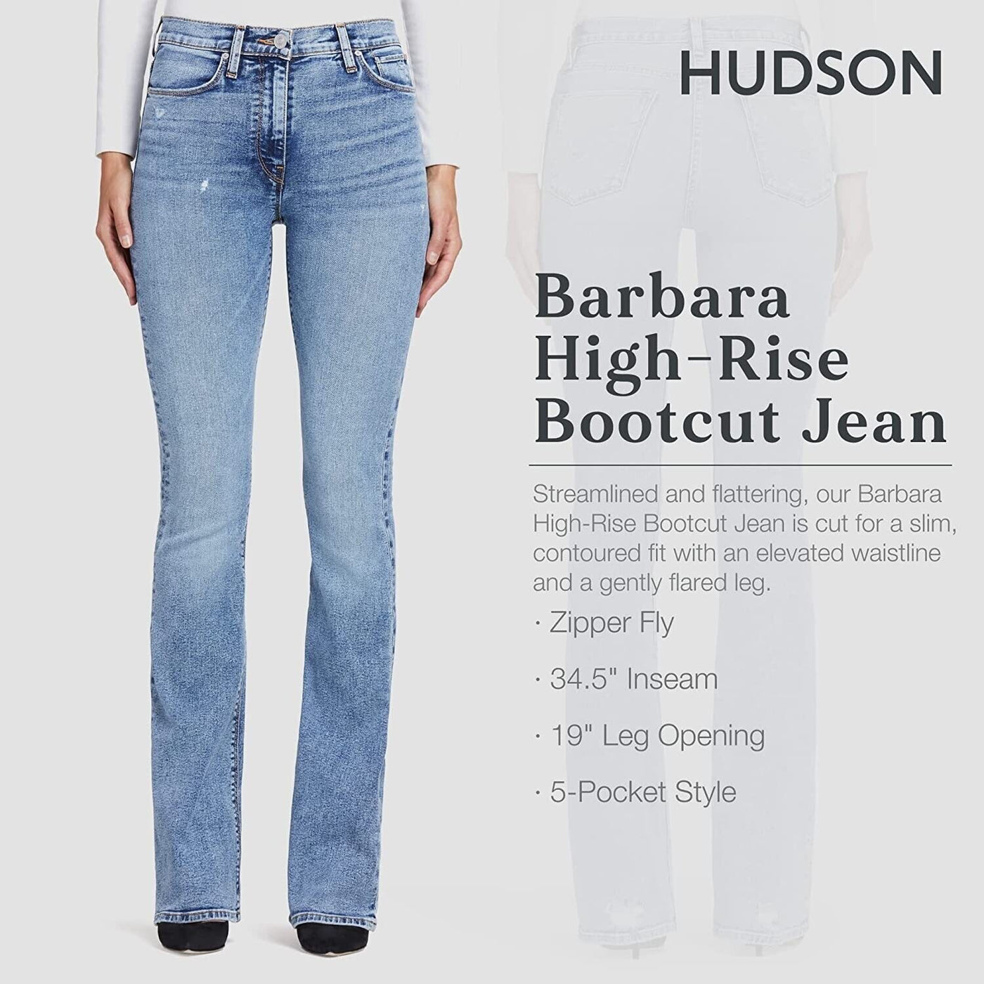 HUDSON Jeans Women's The Barbara Pure Shores 27