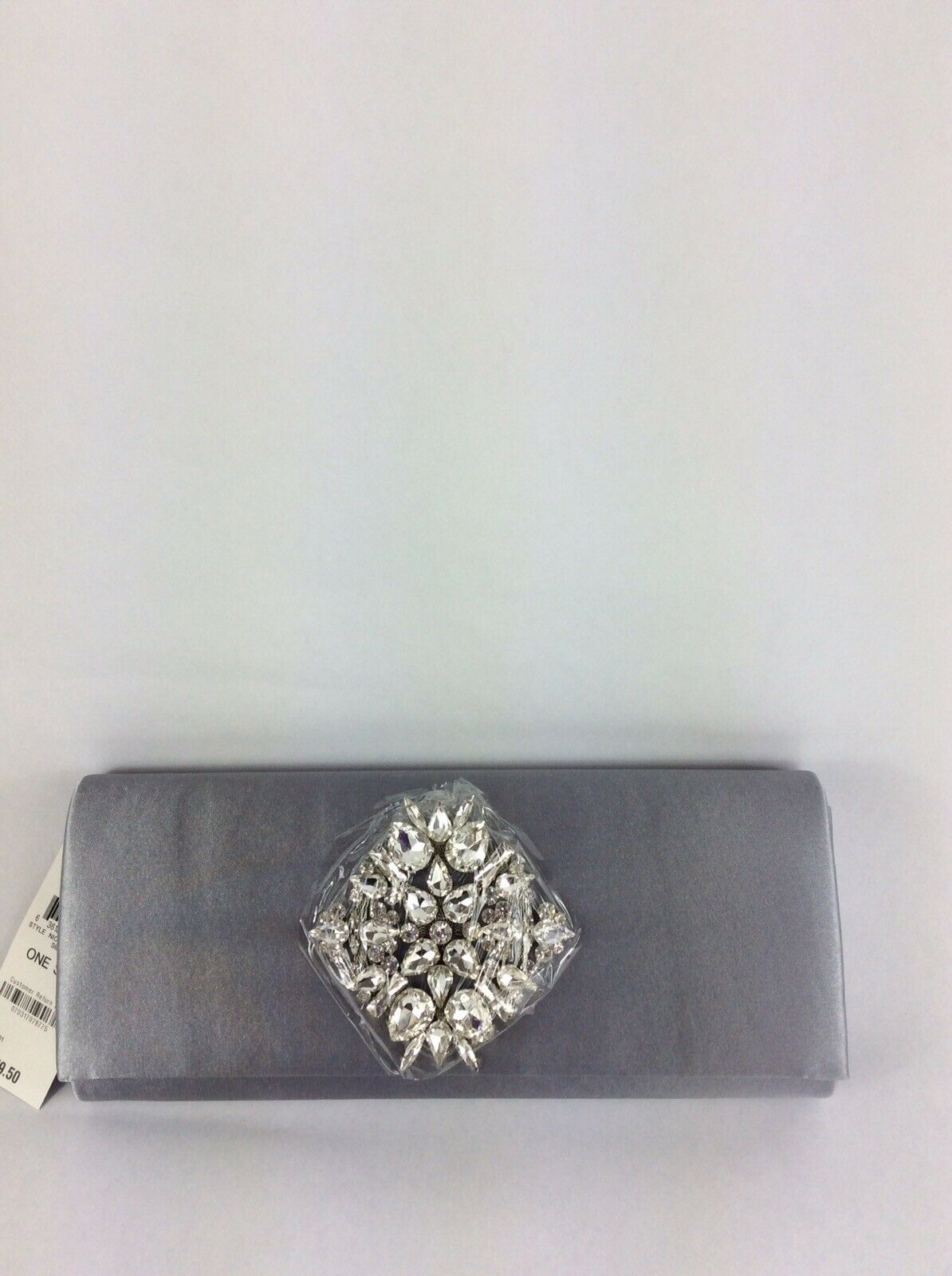 INC INTERNATIONAL CONCEPTS NICHKOLE Grey Satin Clutch Bag Msrp $79.50 - Outlet Designers