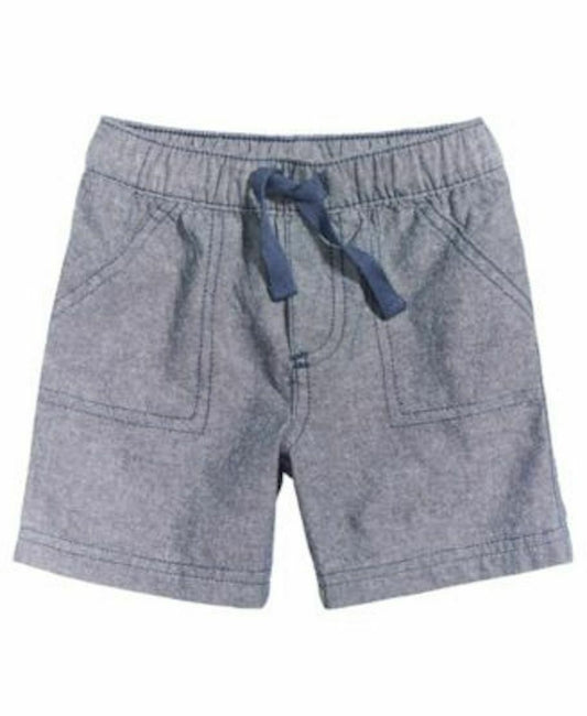 First Impressions Shorts Dark Navy Chambray 3-6 months - Outlet Designers