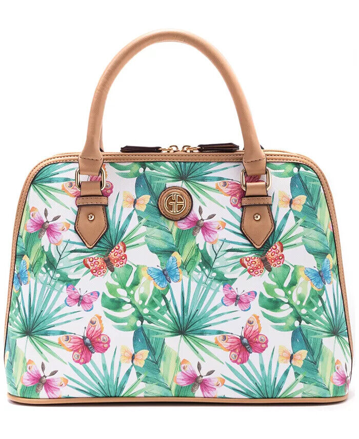 Giani Bernini Butterfly-Print Medium Dome Satchel