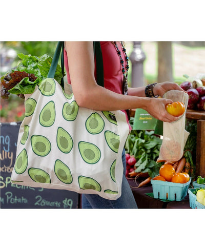 Goodful Farmer's Market Reusable Bags, Set of 4