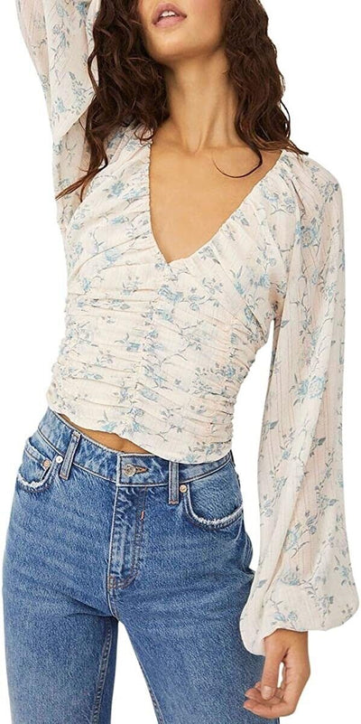 Free People New Final Rose Blouse Vintage Combo SM (Women's 4-6)