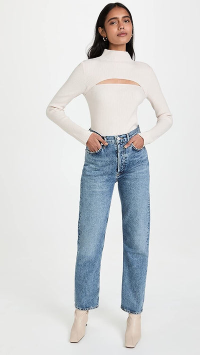 Joe's Jeans Women's Riya Cutout Sweater Off White S
