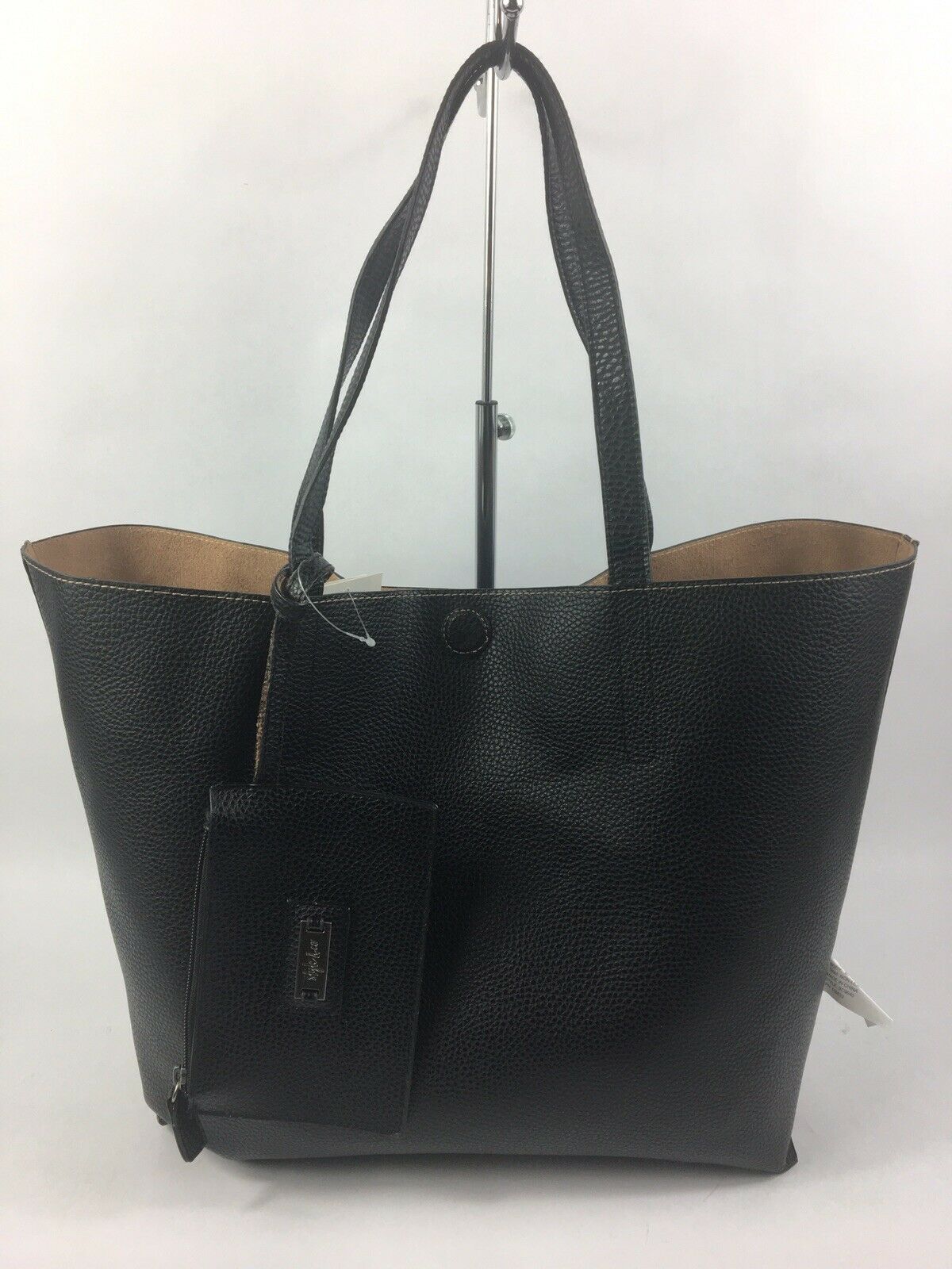 Style & Co Clean Cut Tote Butternut Wood/Black - Outlet Designers