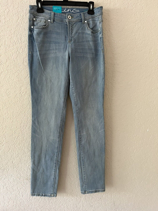 inc skinny legs curry fit jeans light blue size 6