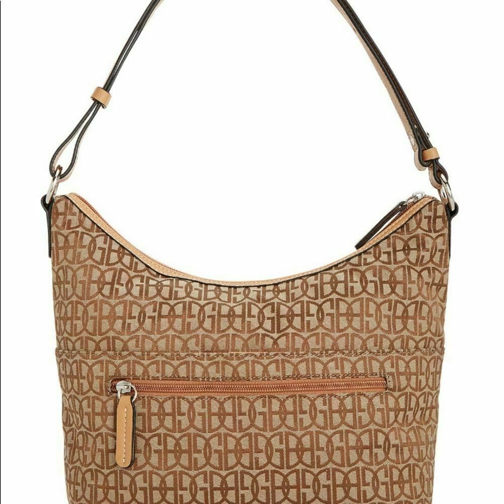 Giani Bernini Annabelle Signature Hobo Bag Taupe