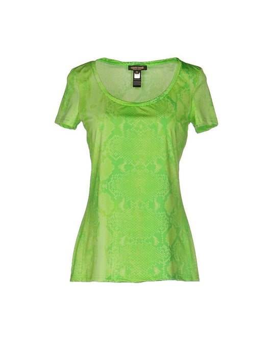 ROBERTO CAVALLI BEACHWEAR T-Shirt in Green - Outlet Designers