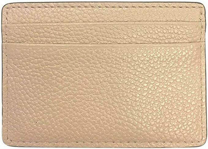 MICHAEL Michael Kors Money Pieces Pebble Leather Card Holder Beige