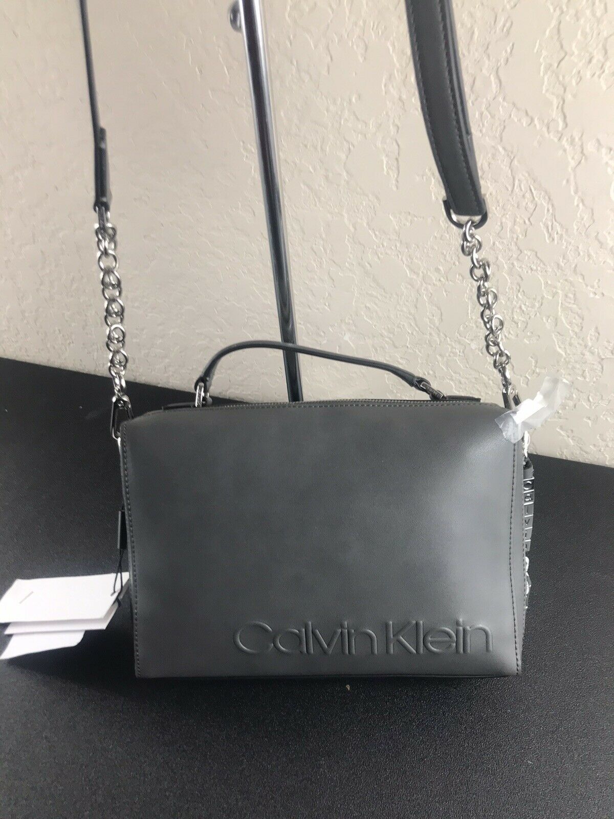 Calvin Klein Gray Crossbody ($168)