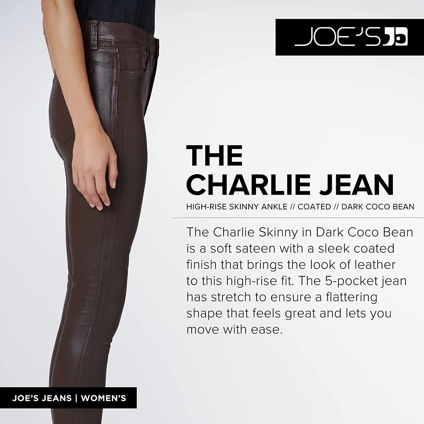 Joe's Jeans Women's The Charlie 1 Dark Coco Bean 24