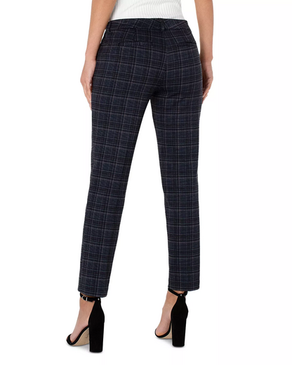 Liverpool Madonna Skinny Navy/Black/Charcoal Tartan Plaid 8