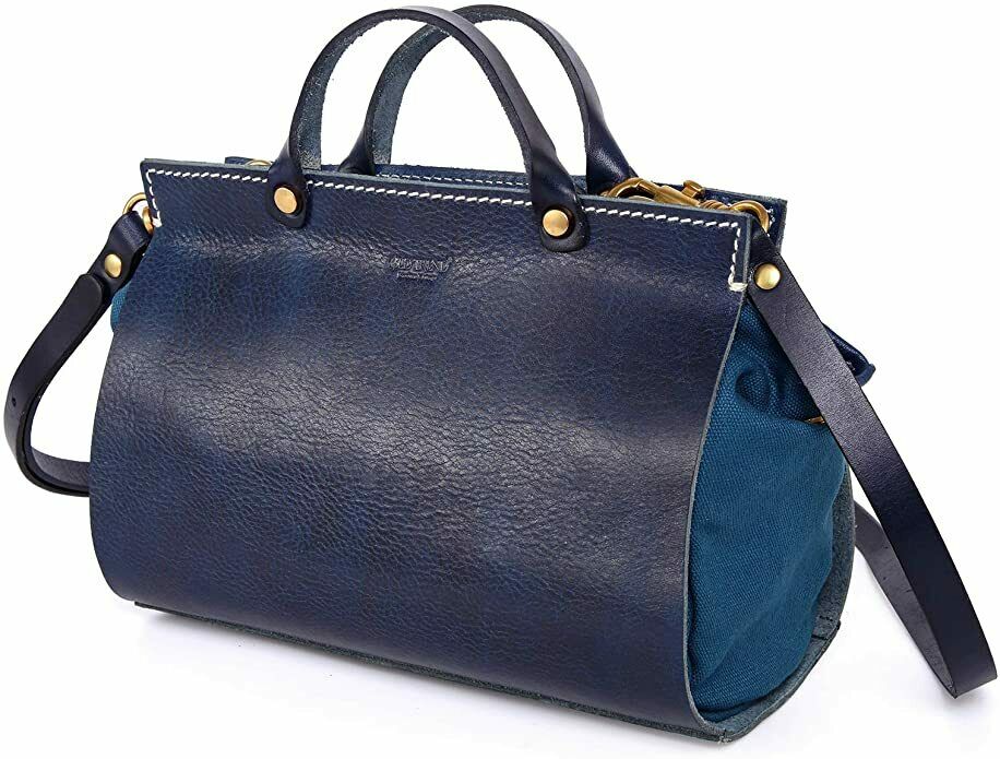 OLD TREND Genuine Leather Out West Satchel (Navy)